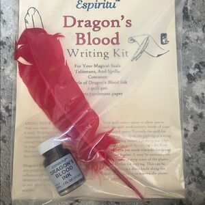 Espiritu Dragon's Blood Writing Kit with Red Feather